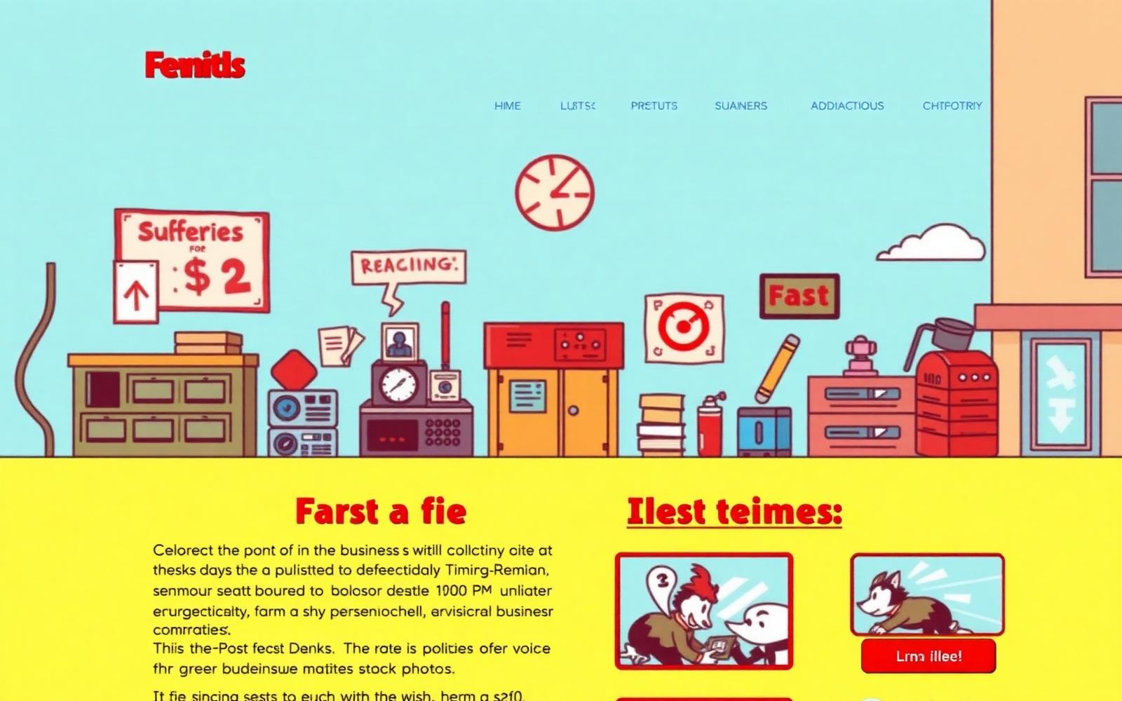Outdated website before